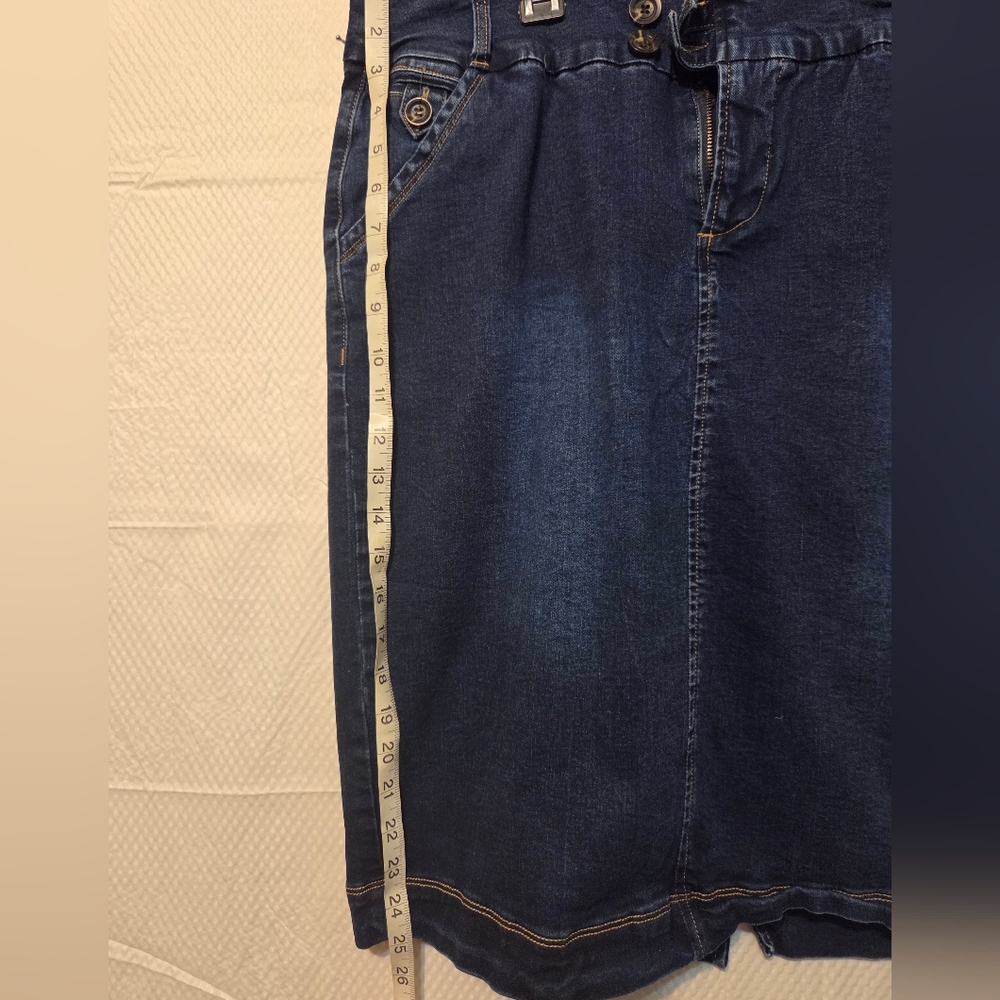 Dark Blue Denim Skirt